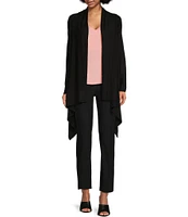 Donna Karan Drape Open Front Cardigan