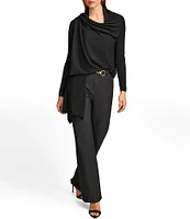 Donna Karan Drape Open Front Cardigan