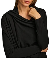 Donna Karan Drape Open Front Cardigan