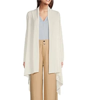 Donna Karan Drape Open Front Cardigan