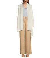 Donna Karan Drape Open Front Cardigan