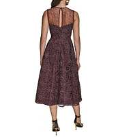 Donna Karan Embellished Sequin Midi Dress