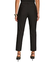 Donna Karan Essential Pleated Slim Mid Rise Pants