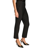 Donna Karan Essential Pleated Slim Mid Rise Pants