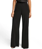 Donna Karan Flat Front Wide Leg Pants