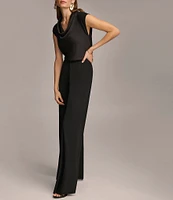 Donna Karan Flat Front Wide Leg Pants