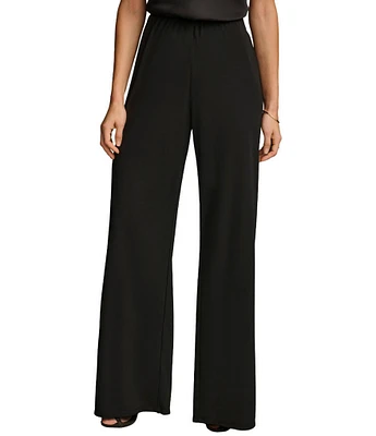Donna Karan Flat Front Wide Leg Pants