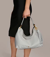 Donna Karan Glenwood Tassel Slouchy Shoulder Bag