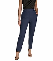Donna Karan High-Rise Slim Leg Ankle Length Pant