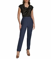 Donna Karan High-Rise Slim Leg Ankle Length Pant