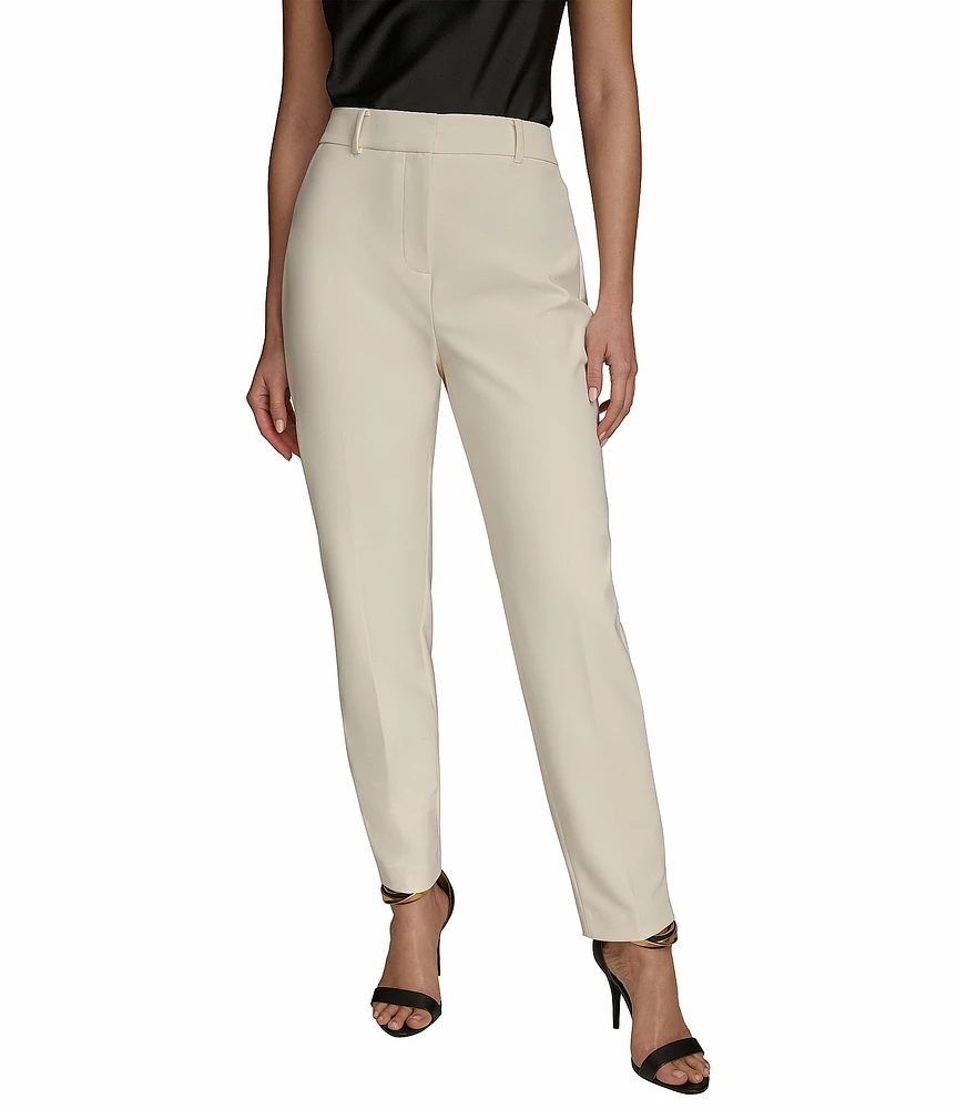 Donna Karan High-Rise Slim Leg Ankle Length Pant