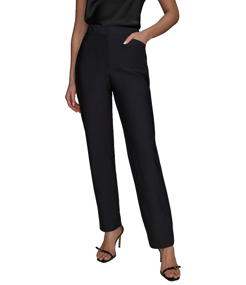Donna Karan High Rise Straight Leg Pant
