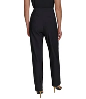 Donna Karan High Rise Straight Leg Pant