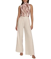 Donna Karan High-Rise Wide Leg Pant