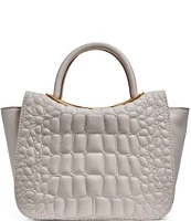 Donna Karan Jericho Leather Quilted Crossbody Tote Bag