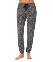 Donna Karan Jersey Knit Texture Print Coordinating Lounge Jogger