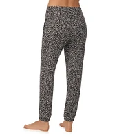 Donna Karan Jersey Knit Texture Print Coordinating Lounge Jogger