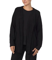 Donna Karan Knit Long Sleeve Cardigan