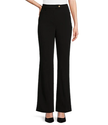 Donna Karan Knit Mid Rise Bootcut Pants