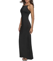 Donna Karan Long Sleeveless Scuba Sheath Dress