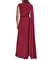 Donna Karan Mock Neck Knit Sheath Dress