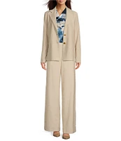 Donna Karan Notch Collar Long Sleeve Coordinating Jacket