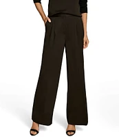 Donna Karan Pleated Wide Leg Pant