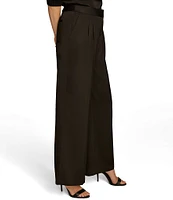 Donna Karan Pleated Wide Leg Pant