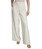 Donna Karan Pleated Wide Leg Pants