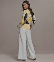 Donna Karan Pleated Wide Leg Pants