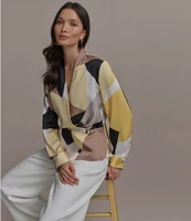 Donna Karan Pleated Wide Leg Pants