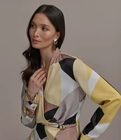 Donna Karan Pleated Wide Leg Pants