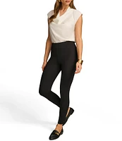 Donna Karan Ponte Mid Rise Pull-On Ankle Pant