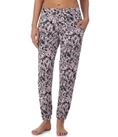 Donna Karan Printed Jersey Knit Jogger Lounge Pants