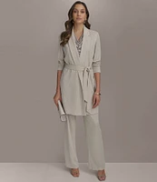 Donna Karan Pull On Relaxed Fit Knit Pants