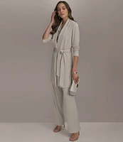 Donna Karan Pull On Relaxed Fit Knit Pants