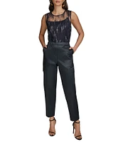 Donna Karan Satin Cargo Pant