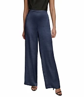 Donna Karan Satin High-Rise Wide Leg Pant