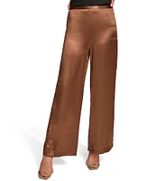 Donna Karan Satin Wide Leg Pants