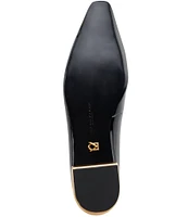 Donna Karan Savita Patent Leather Block Heel Pumps