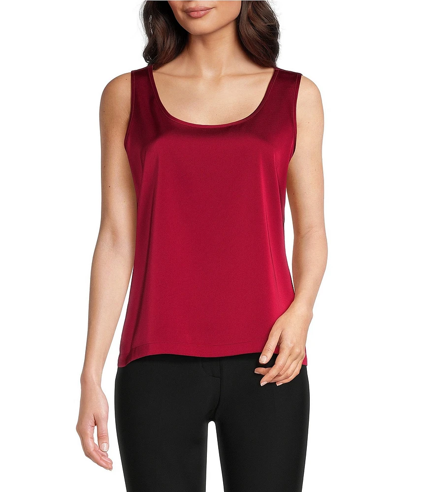 Donna Karan Scoop Neck Sleeveless Layering Cami