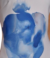 Donna Karan Sleeveless Floral Print Scuba Sheath Dress