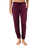 Donna Karan Solid Fleece Drawstring Tie Coordinating Lounge Jogger