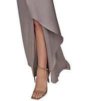 Donna Karan Strapless Mikado Column Gown