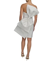 Donna Karan Sweetheart Neck Bow Sheath Dress