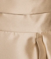 Donna Karan Sweetheart Neck Strapless Mikado Twill Satin Dress