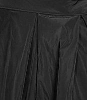 Donna Karan Taffeta Bow One Shoulder Sleeveless Ballgown
