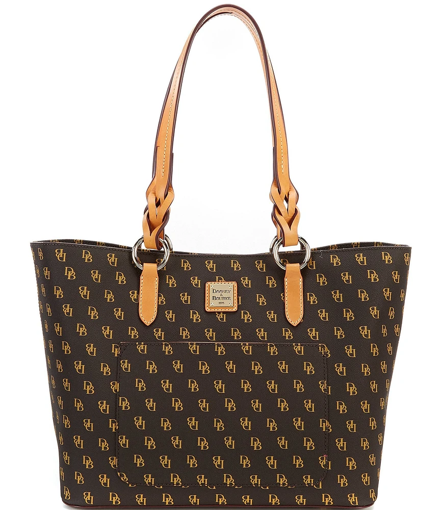 Dooney & Bourke Blakely Collection Signature Logo Tammy Canvas Tote Bag