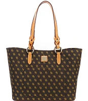 Dooney & Bourke Blakely Collection Signature Logo Tammy Canvas Tote Bag