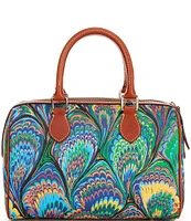 Dooney & Bourke Bright Marbled Barrel Satchel Bag